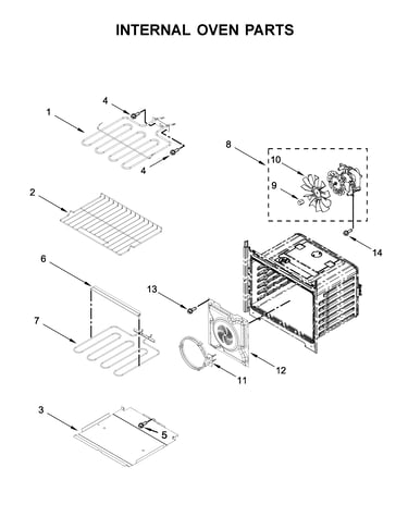Internal oven parts