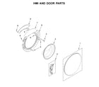 Whirlpool WFC8090GX0 hmi and door parts diagram