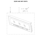 Whirlpool WMH78019HV1 door and wifi parts diagram