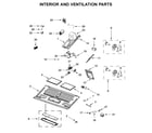 Whirlpool WMH78019HV1 interior and ventilation parts diagram