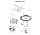 Whirlpool WMH78019HW1 turntable parts diagram
