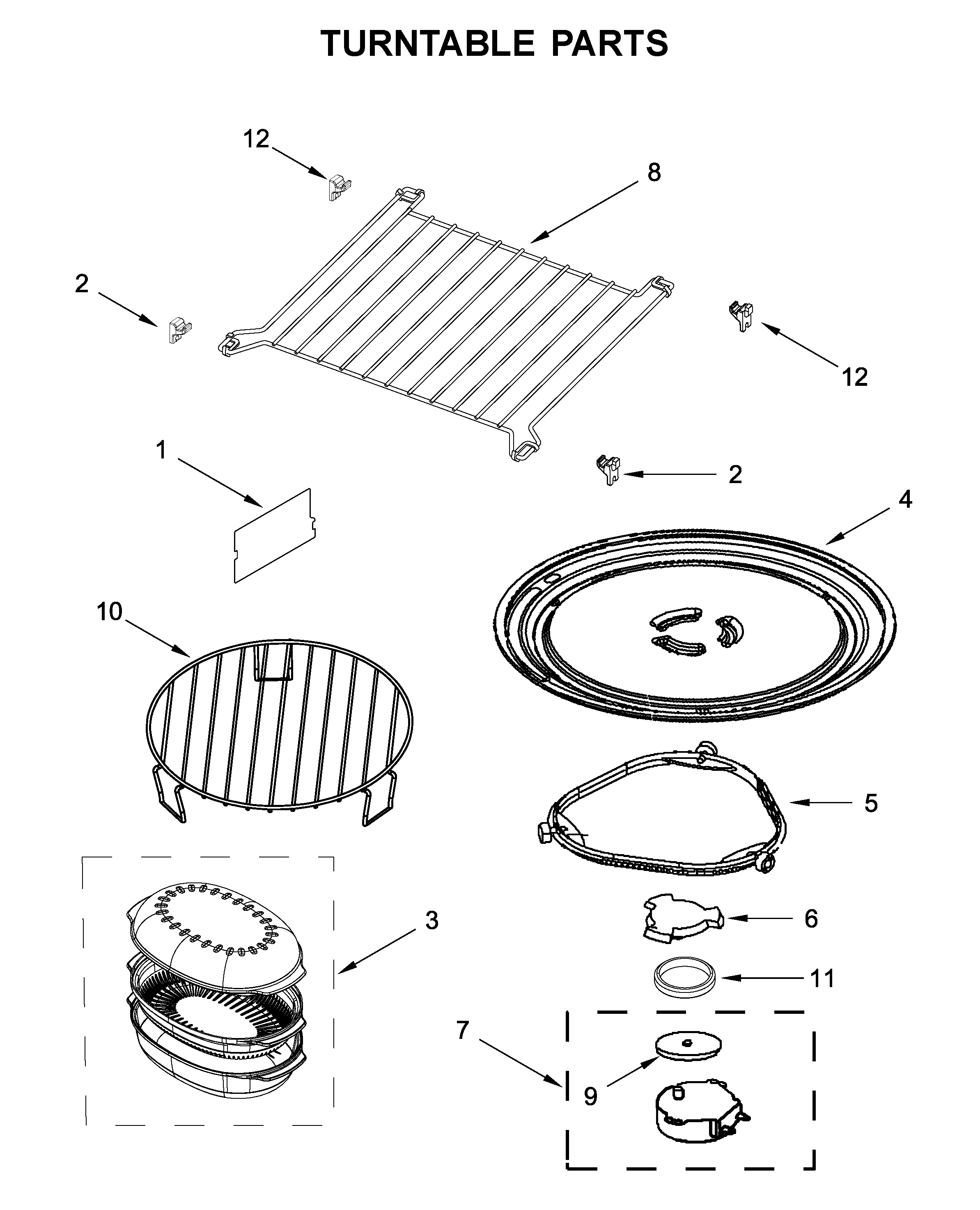 Turntable parts