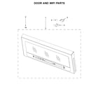 Whirlpool WMH78019HB2 door and wifi parts diagram