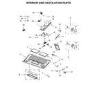 Whirlpool WMH78019HV2 interior and ventilation parts diagram