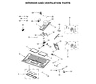 Whirlpool YWMH78019HZ1 interior and ventilation parts diagram