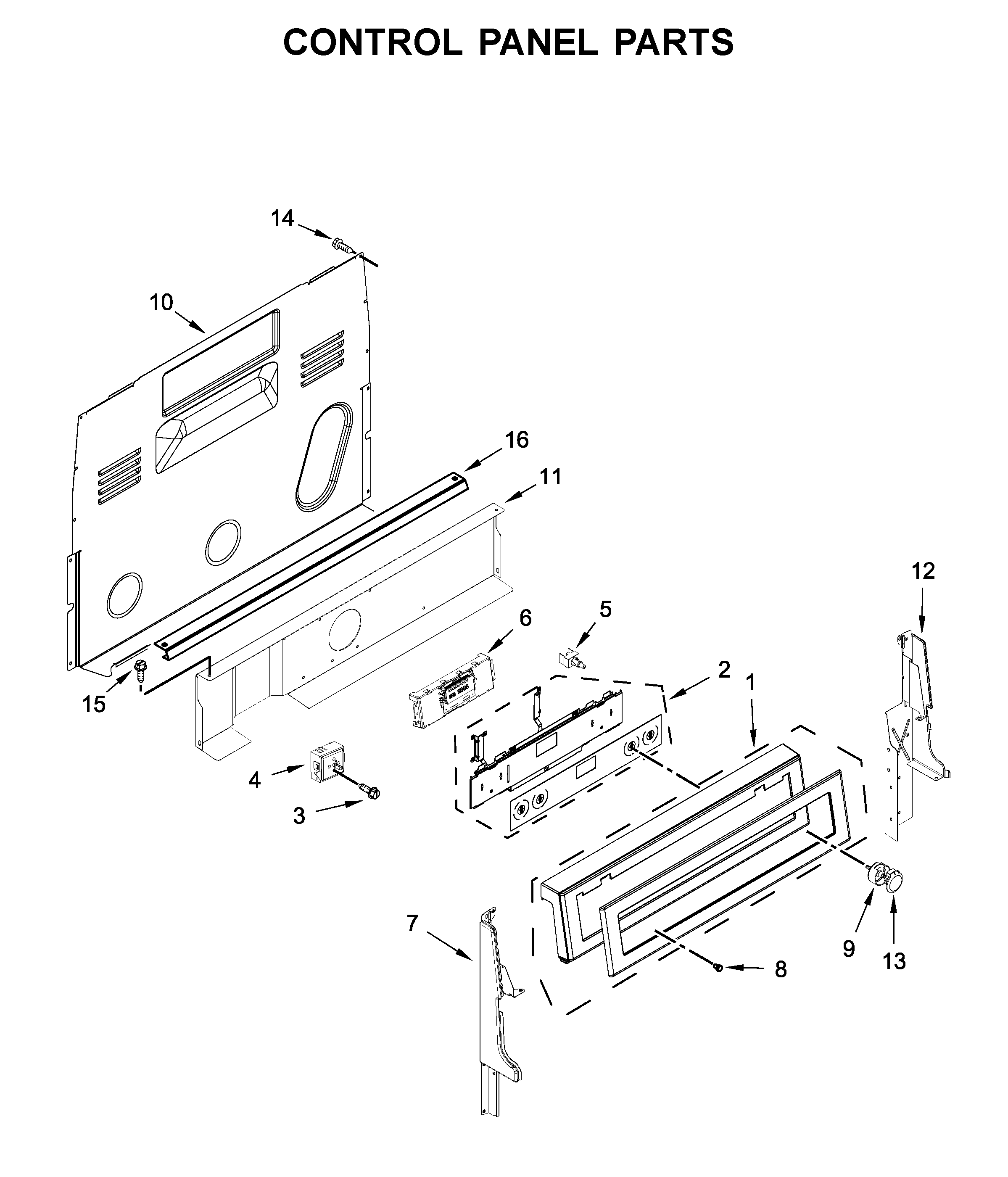 Control panel parts