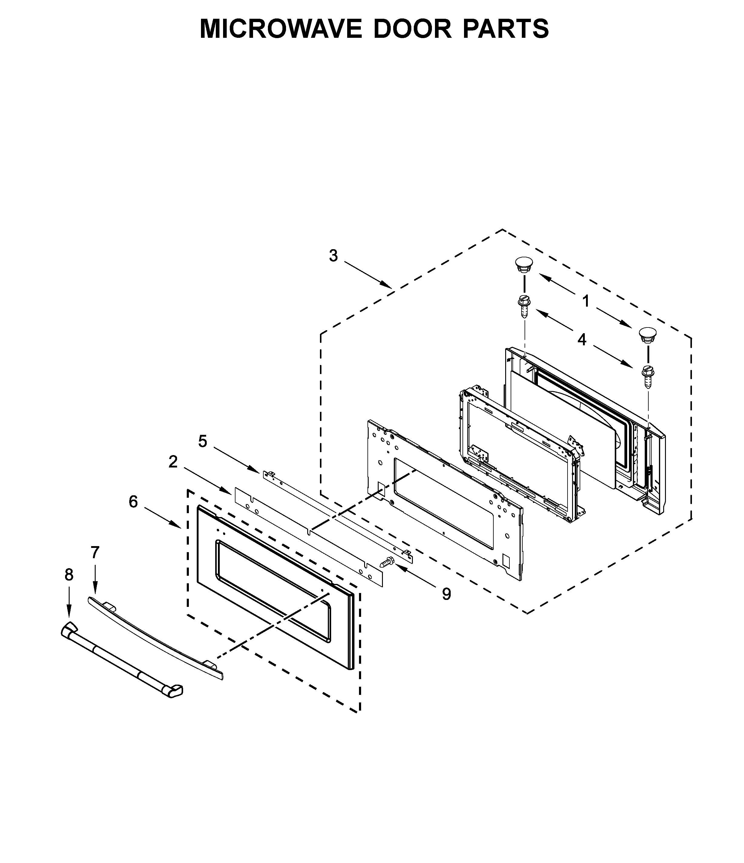 MICROWAVE DOOR PARTS