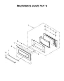 Microwave door parts