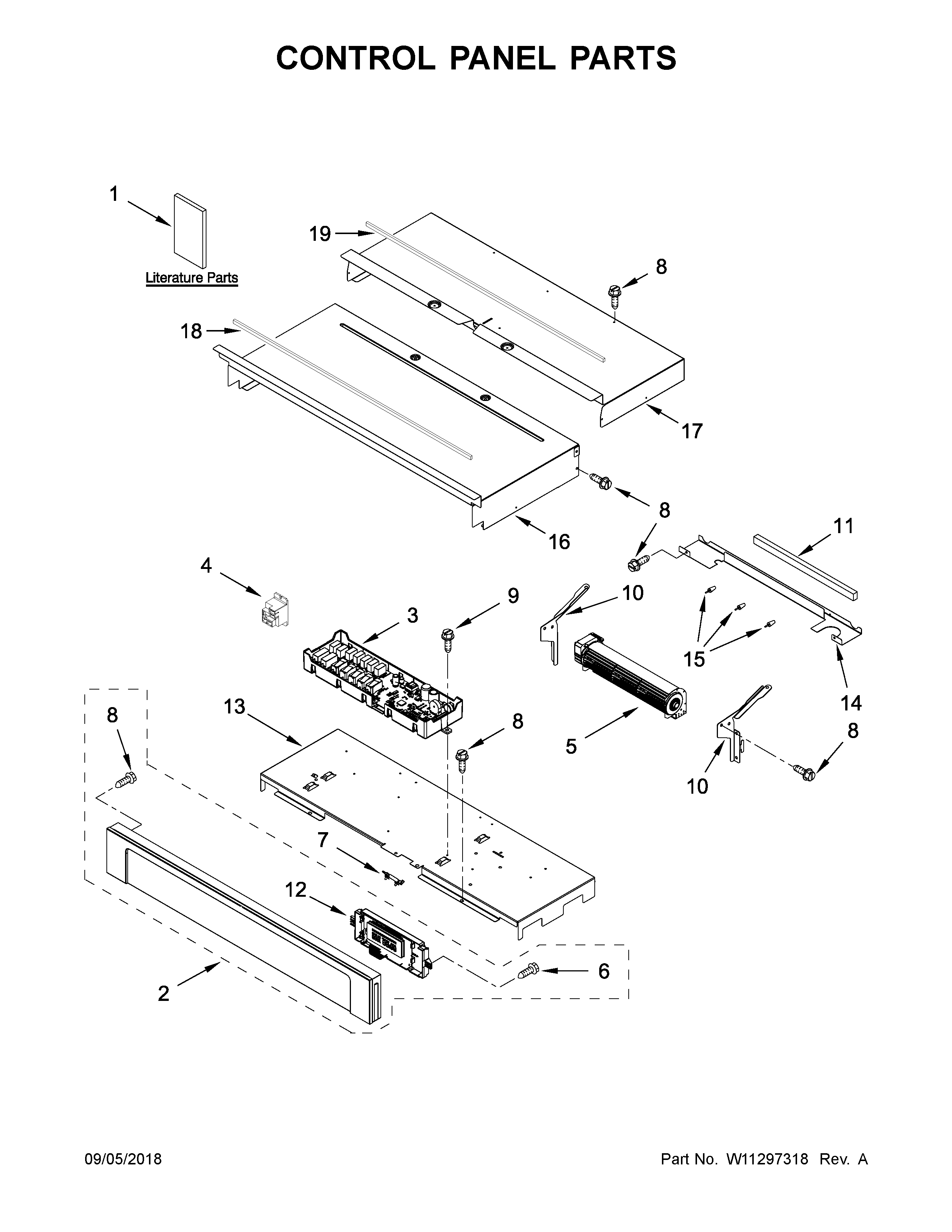 Control panel parts