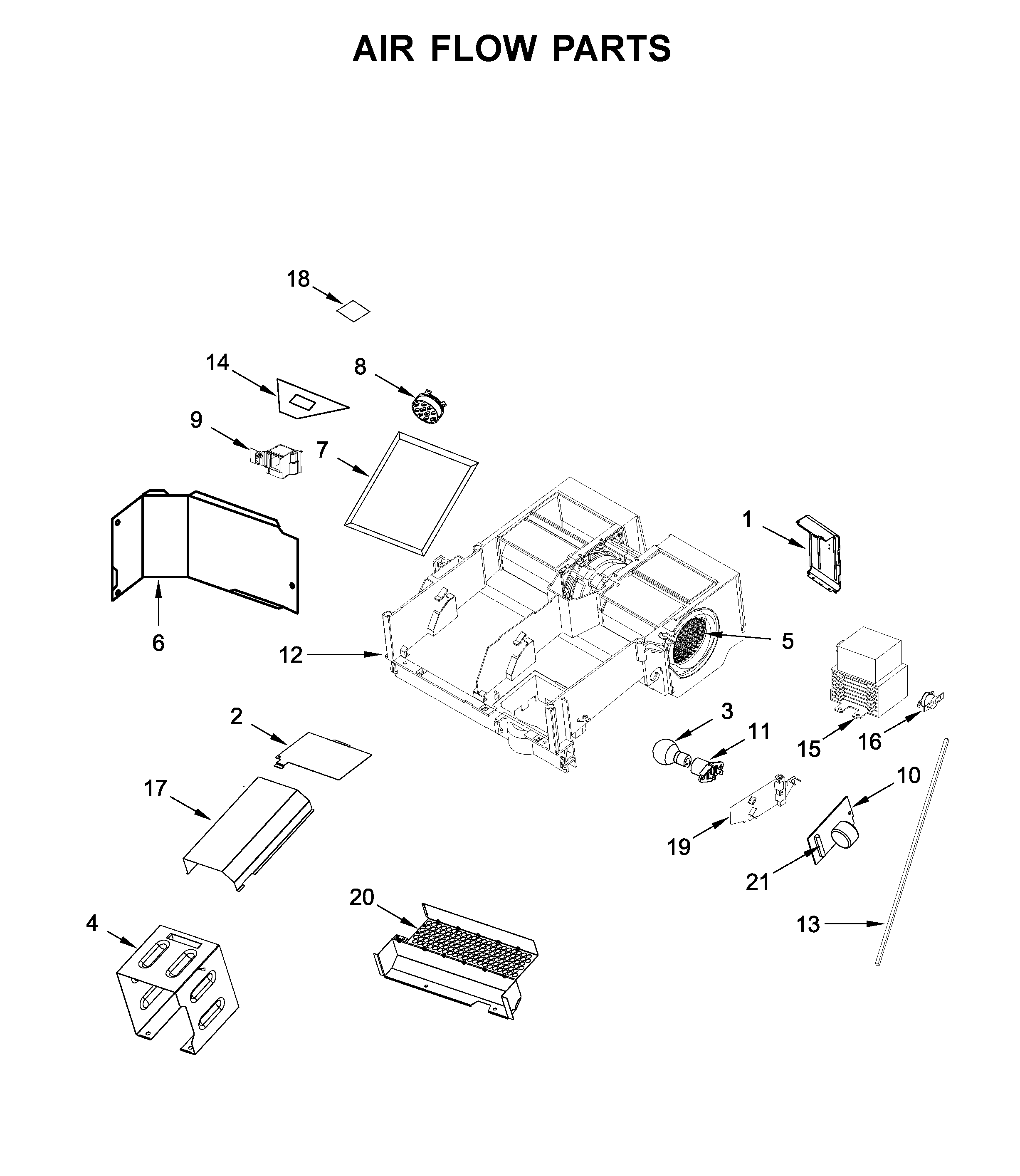 Air flow parts