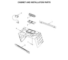 Maytag MMV5220FW4 cabinet and installation parts diagram