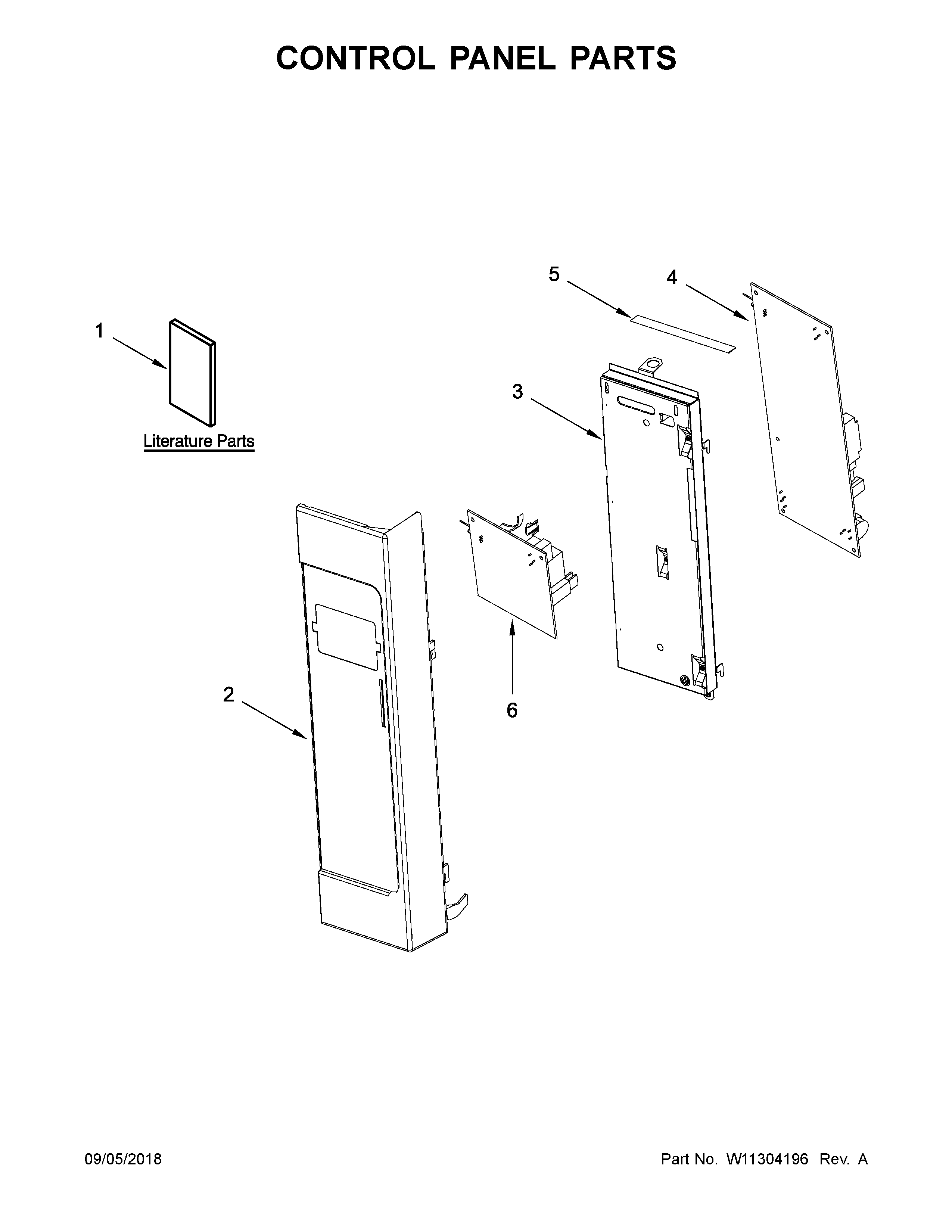 Control panel parts