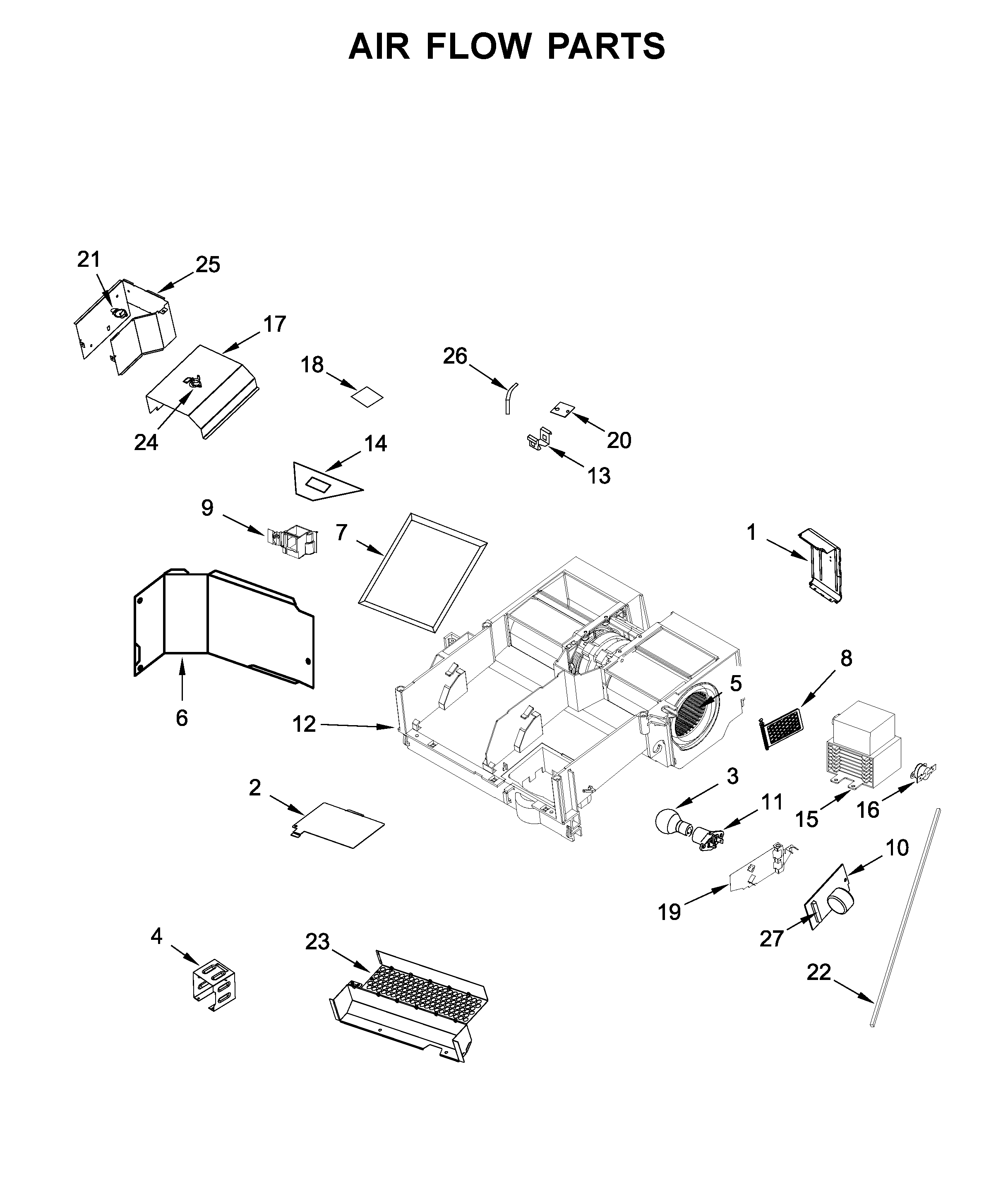 Air flow parts