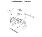Maytag MMV6190FW2 cabinet and installation parts diagram