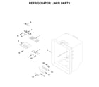 Whirlpool WRFA32SMHZ01 refrigerator liner parts diagram