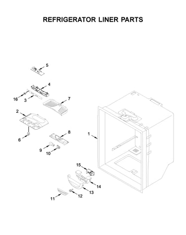Refrigerator liner parts
