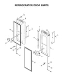 Refrigerator door parts