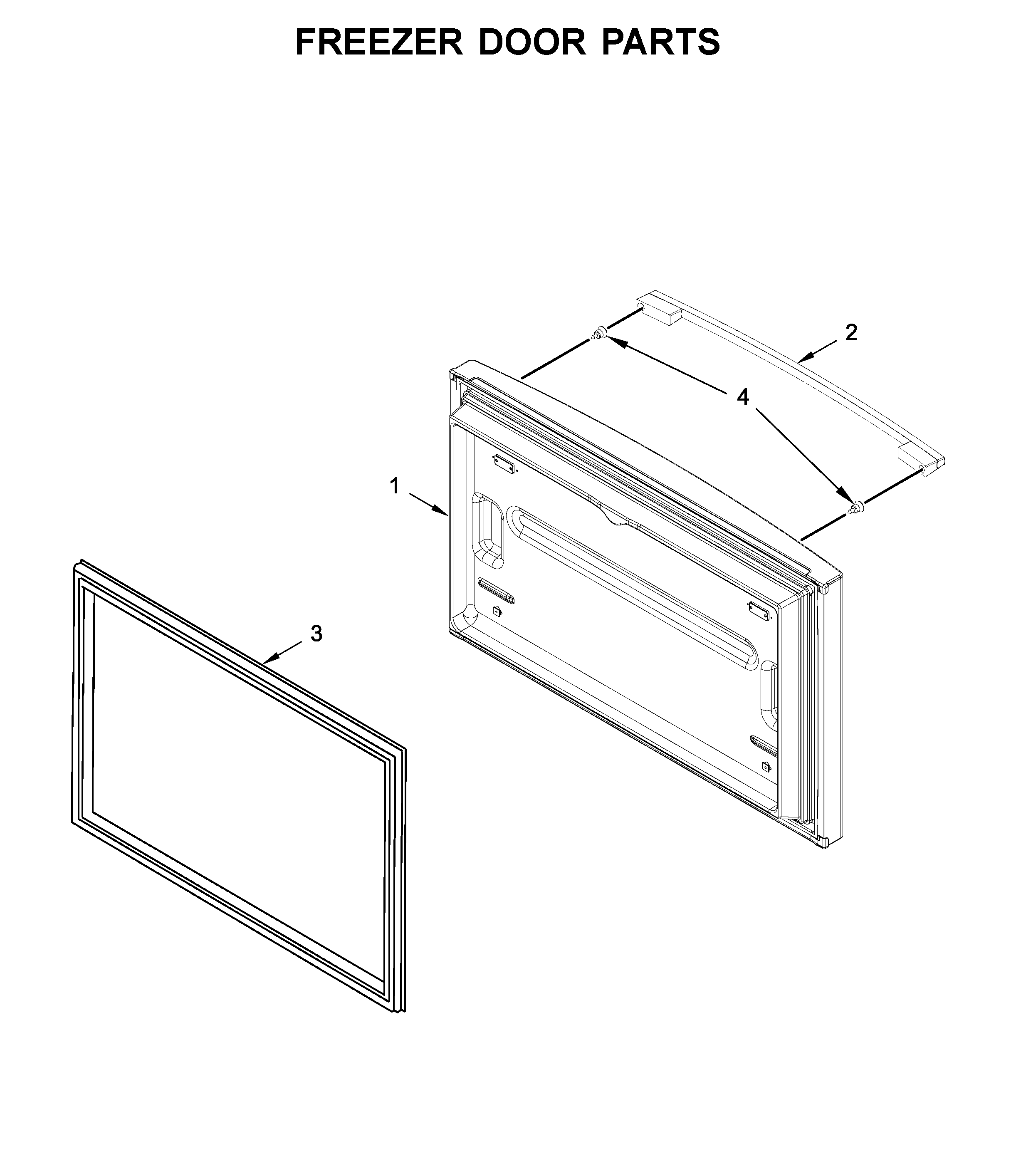 Freezer door parts
