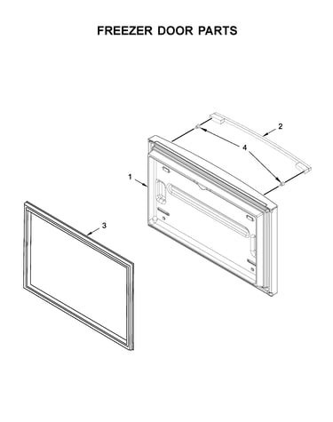 Freezer door parts
