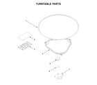 Whirlpool YWML55011HW1 turntable parts diagram
