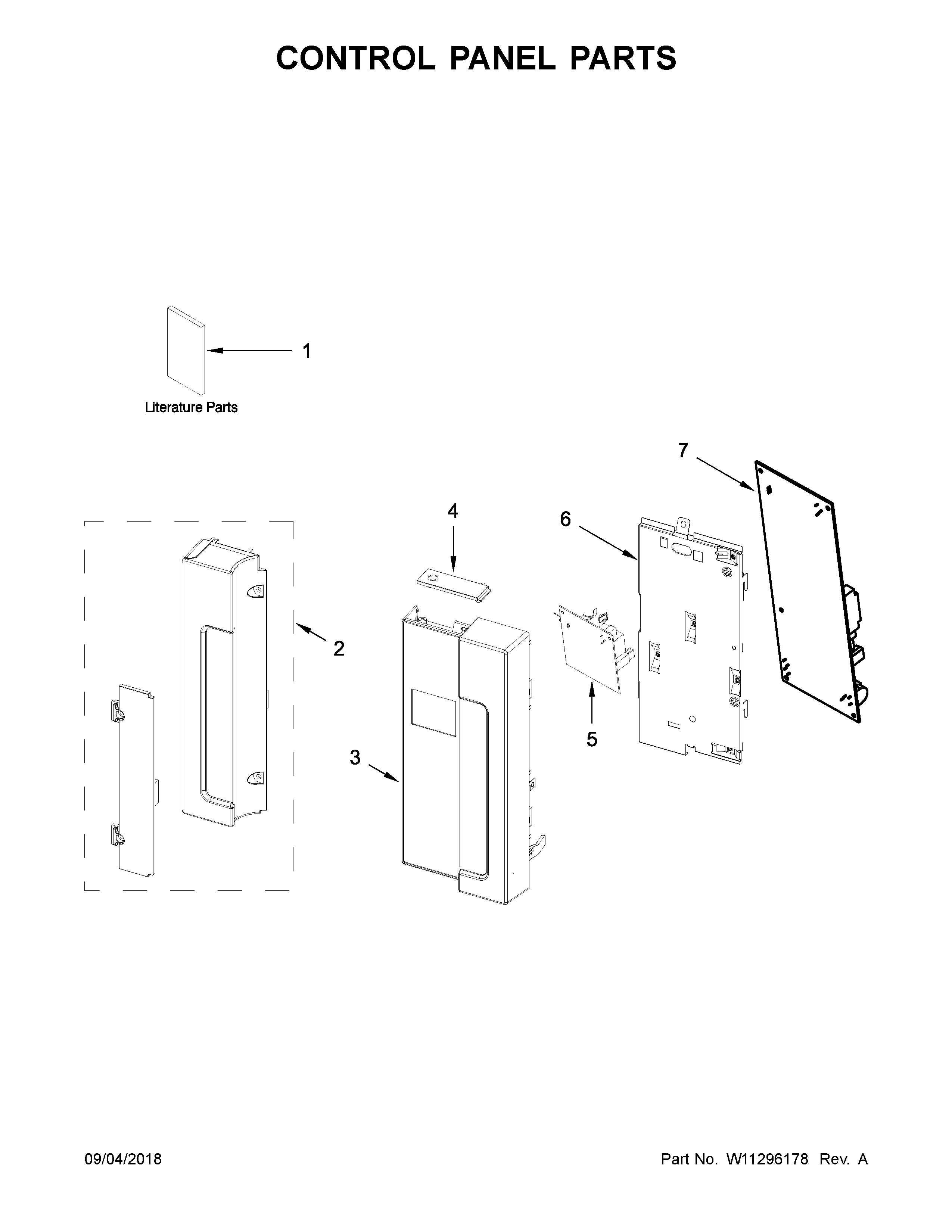 Control panel parts