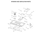 Whirlpool YWML55011HB2 interior and ventilation parts diagram