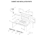 Whirlpool YWML55011HS3 cabinet and installation parts diagram
