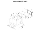 Ikea IBD350DS04 upper oven door parts diagram