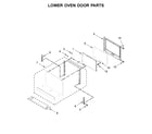 Ikea IBD350DS04 lower oven door parts diagram