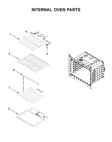Internal oven parts