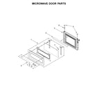 KitchenAid KOCE507EBS04 microwave door parts diagram
