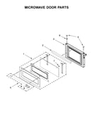 Microwave door parts