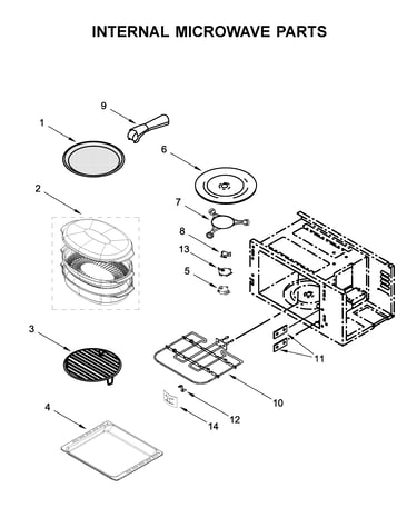 Internal microwave parts