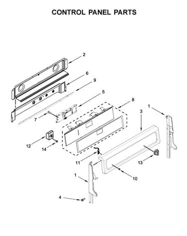 Control panel parts