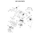 KitchenAid YKMHC319EBS3 air flow parts diagram