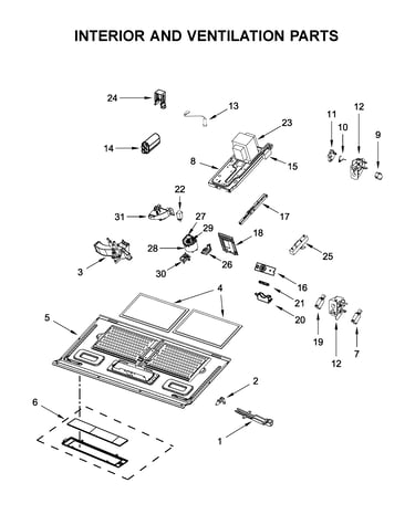 Interior and ventilation parts