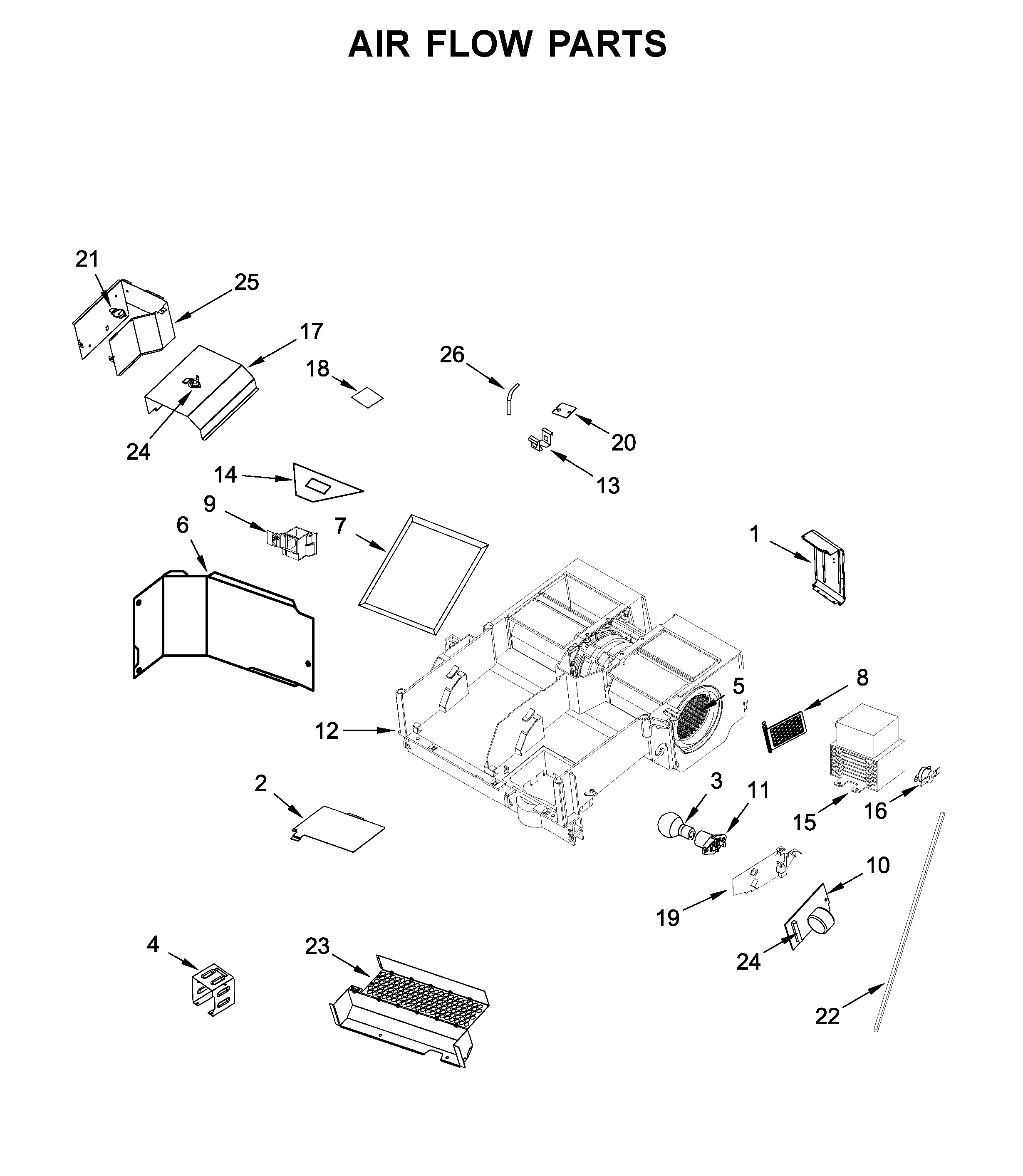 Air flow parts