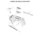 Maytag MMV6190FW0 cabinet and installation parts diagram