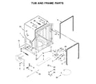 Maytag MDB7979SHZ0 tub and frame parts diagram