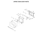 Jenn-Air JJW2730DS03 upper oven door parts diagram
