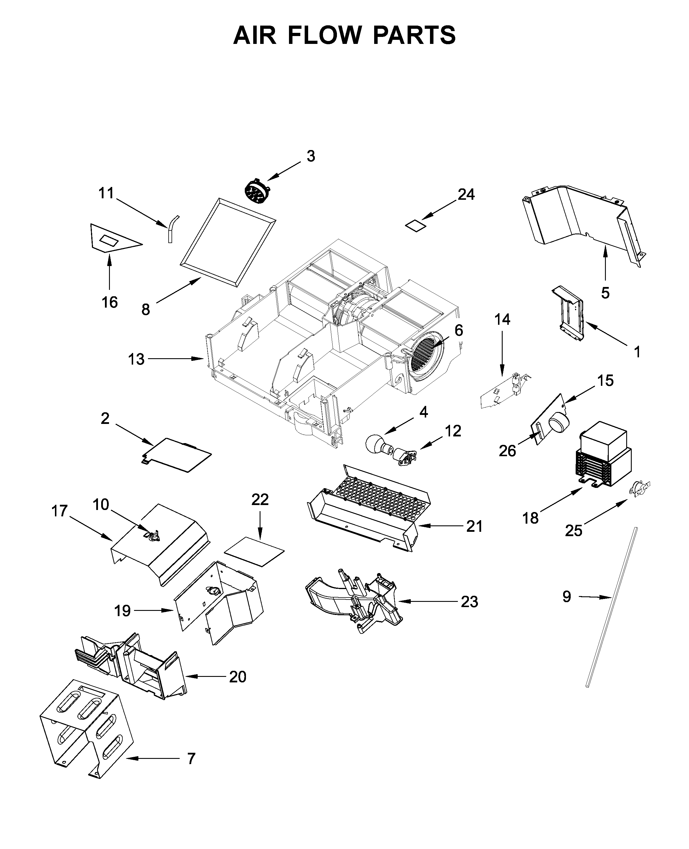 Air flow parts