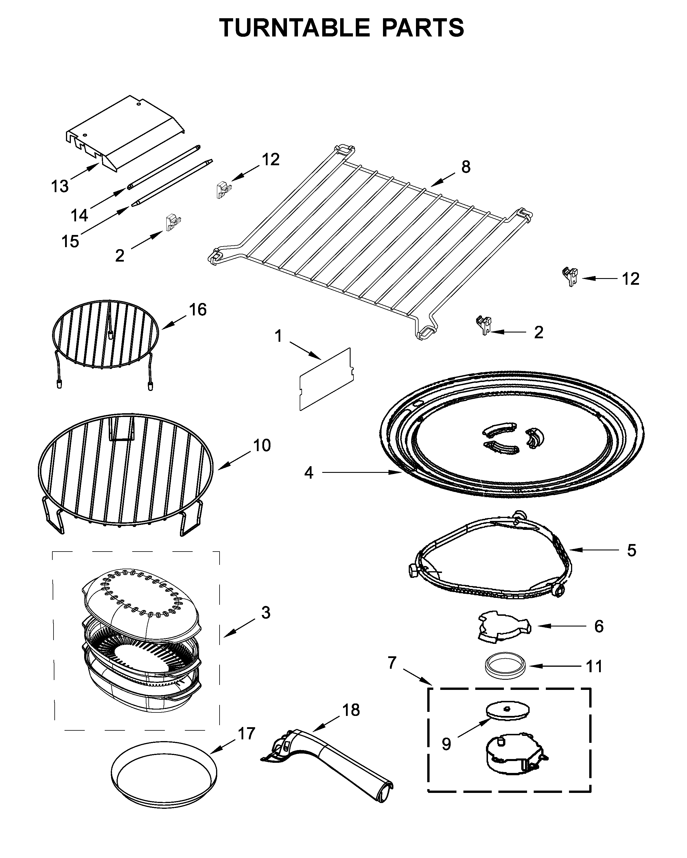 Turntable parts