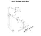 Whirlpool WDT720PADB3 upper wash and rinse parts diagram