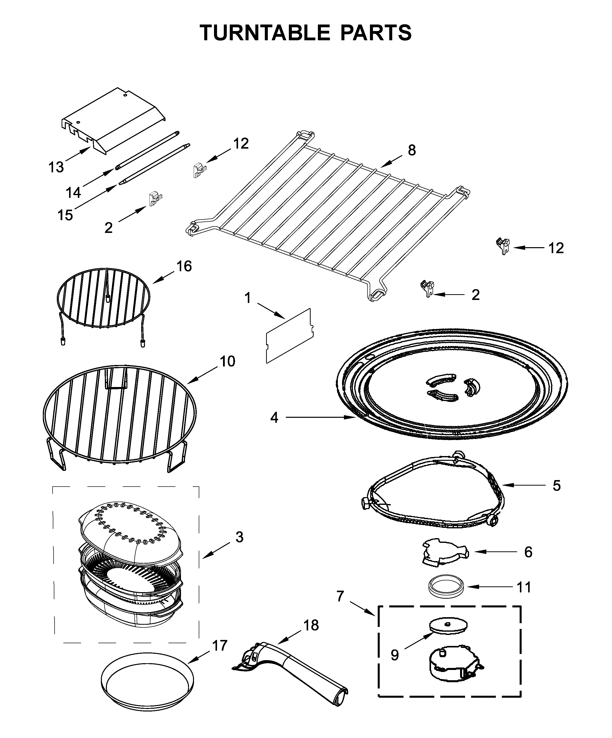 Turntable parts
