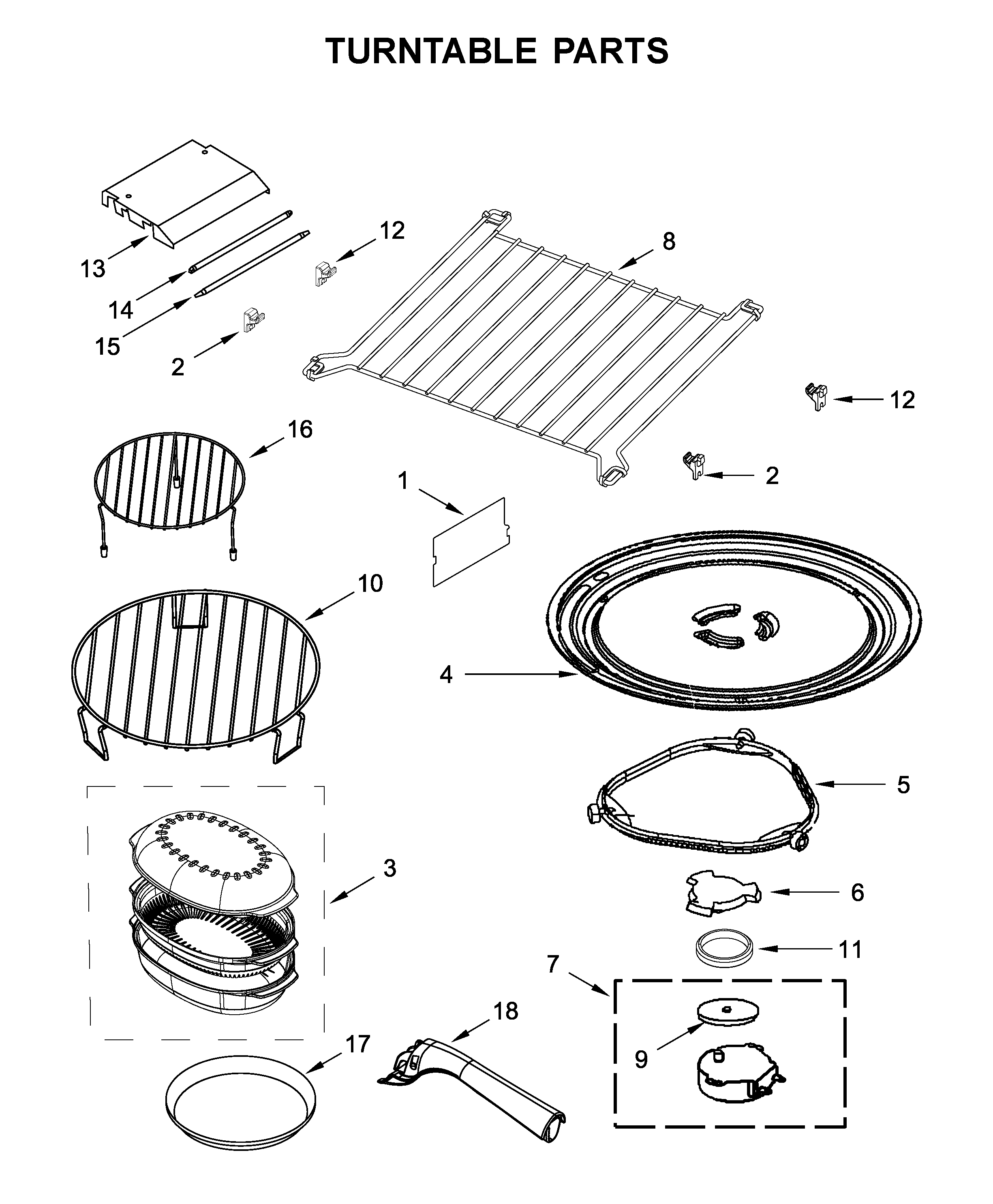 Turntable parts