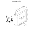 KitchenAid KDTM384ESS3 inner door parts diagram
