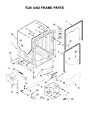 Tub and frame parts