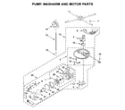 KitchenAid KDTM384ESS3 pump, washarm and motor parts diagram