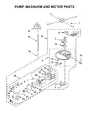 Pump, washarm and motor parts