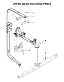 Upper wash and rinse parts